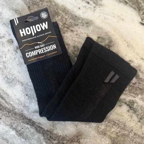 NWT *2 PAIRS* Holloway Compression Athletic, Ski Socks - Black, unisex - Picture 4 of 9
